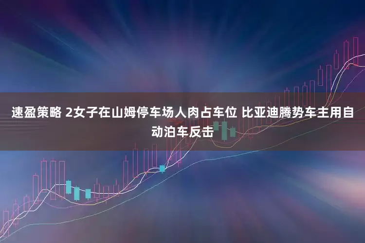 速盈策略 2女子在山姆停车场人肉占车位 比亚迪腾势车主用自动泊车反击